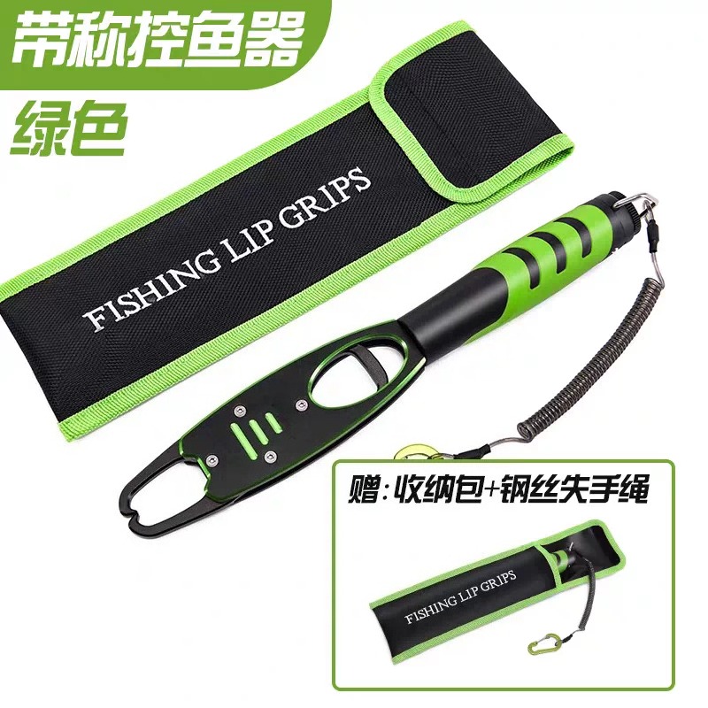 Fishing Pliers - Aluminum Long Fish Gripper with Scale,