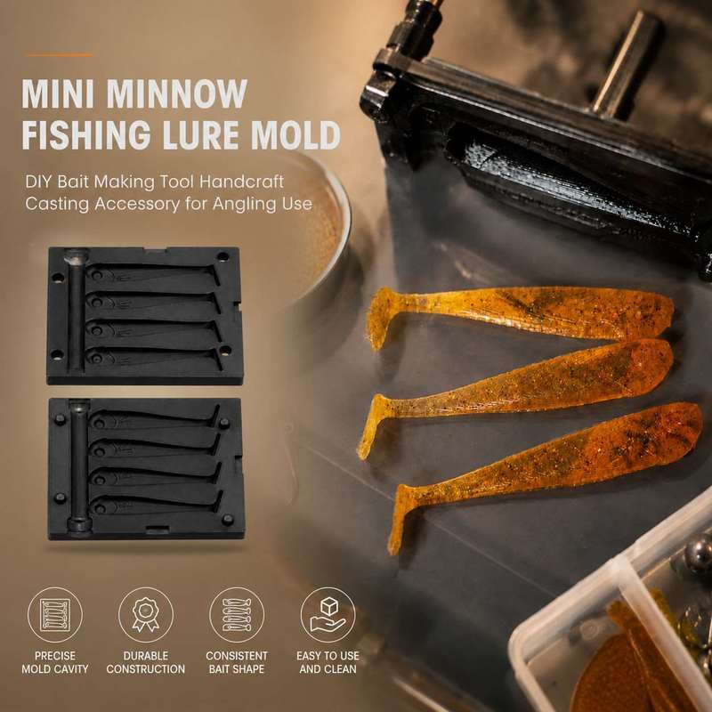 Mini Minnow Fishing Bait Mold, - Fishing Equipment Set 评论和价格