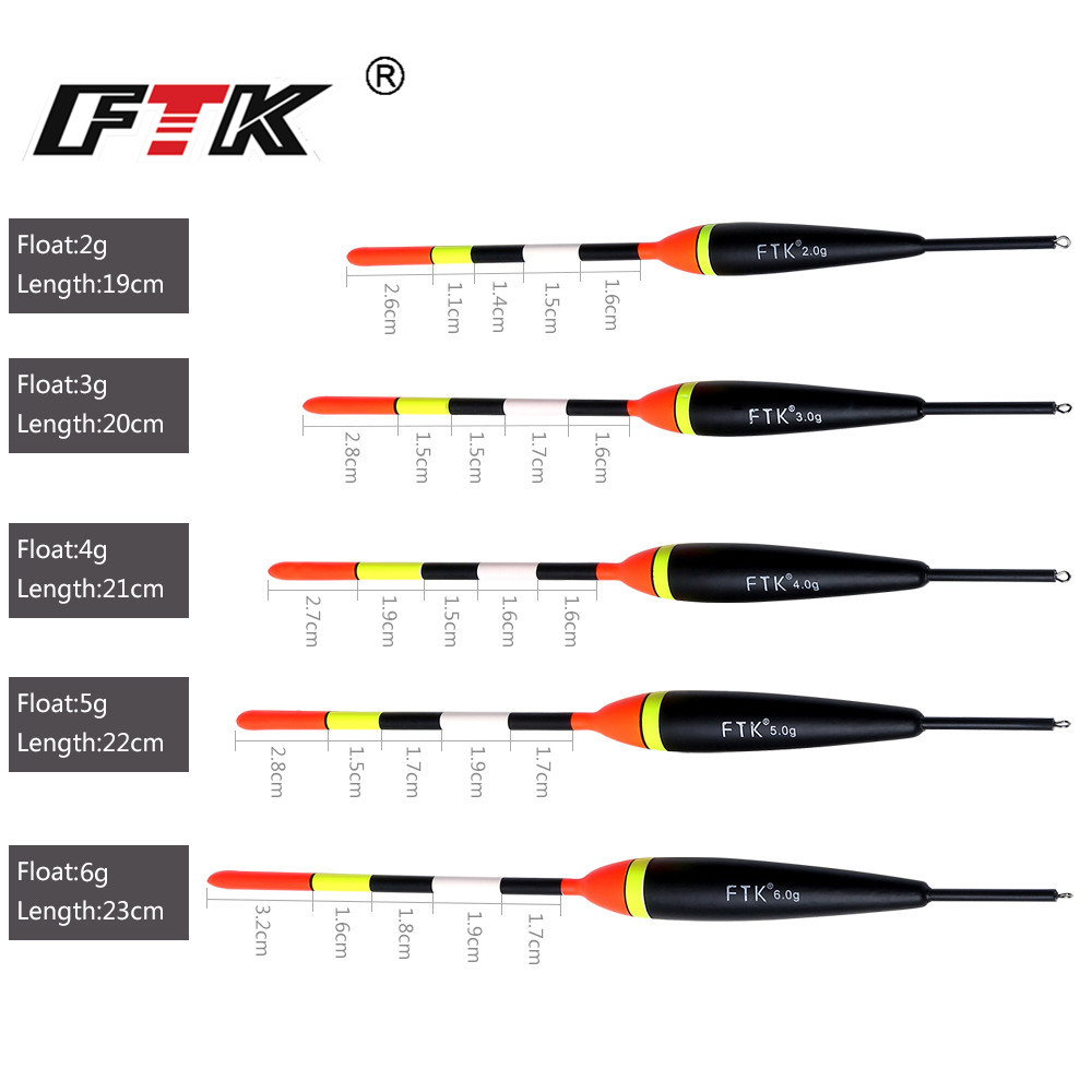 FTK 2g-6g Fishing Float Set 19 - Surf Fishing Equipment 评论和价格