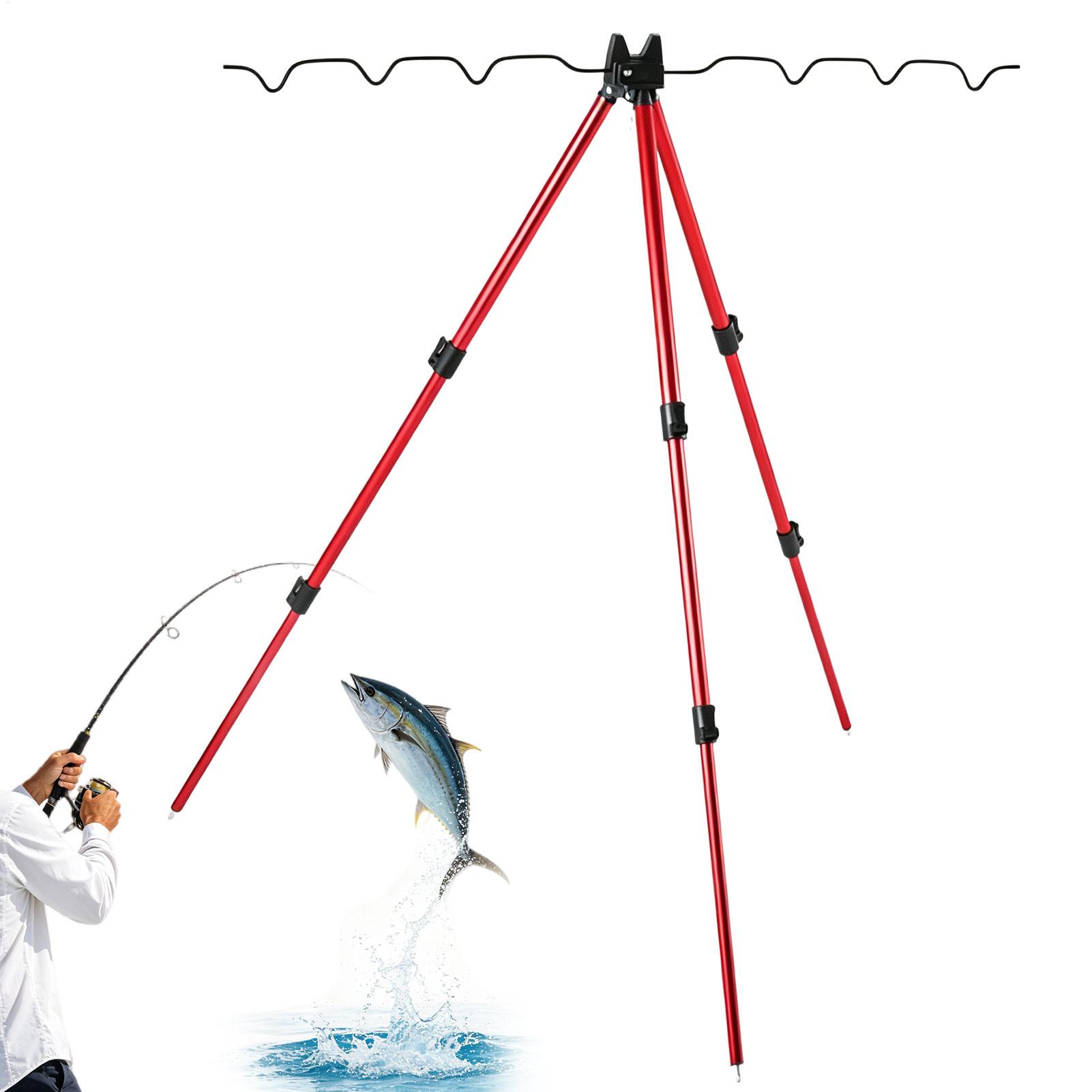 Fishing Pole Stand For Ground  - Telescopic Fishing Rod 评论和价格