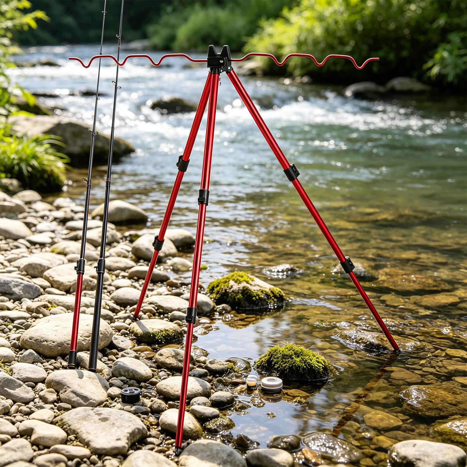 Fishing Pole Stand For Ground  - Telescopic Fishing Rod 评论和价格