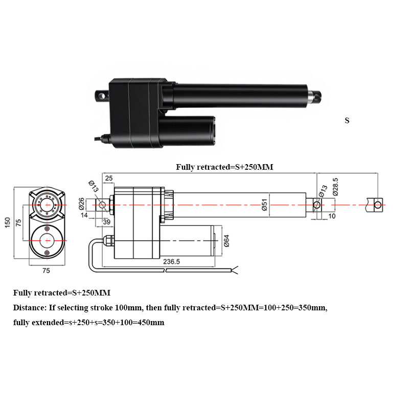 DC 12V 24V 7000N Linear Actuat - Telescopic Fishing Rod 评论和价格