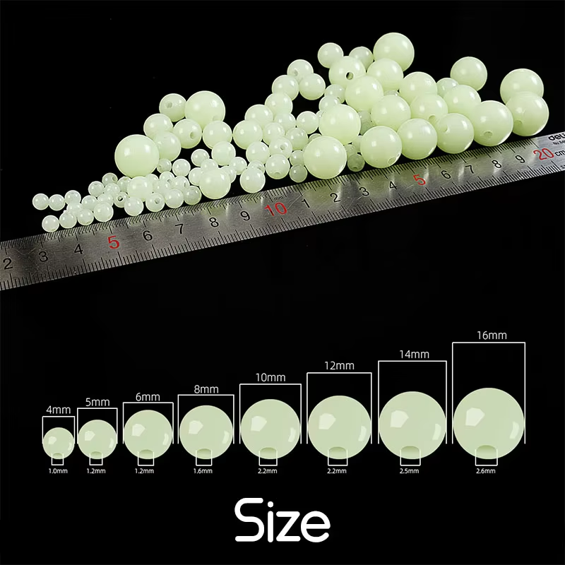 100pcs/bag Luminous Beads 4mm  - Fishing Equipment Set 评论和价格