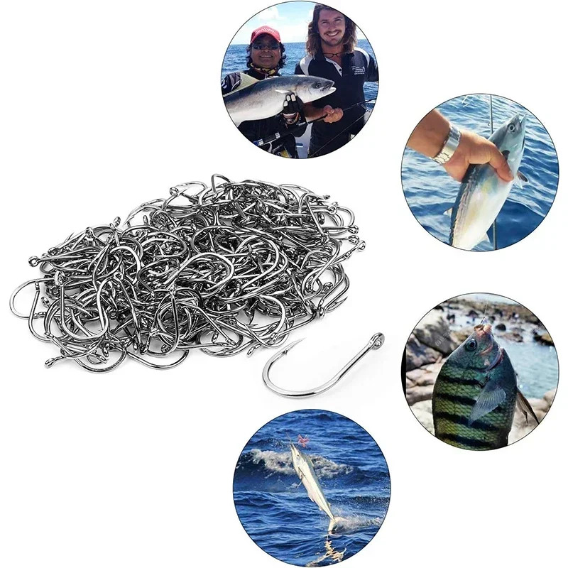 50-1600Pcs/BoxFishing Hooks Ca - Surf Fishing Equipment 评论和价格