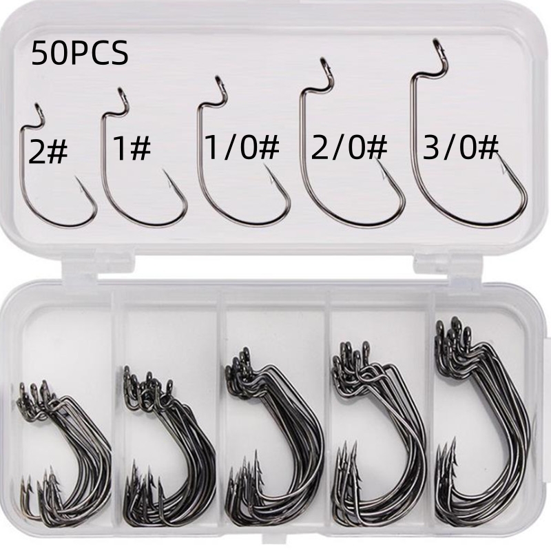 50Pcs/Box High Carbon Steel Fi - Fishing Equipment Organizer 评论和价格
