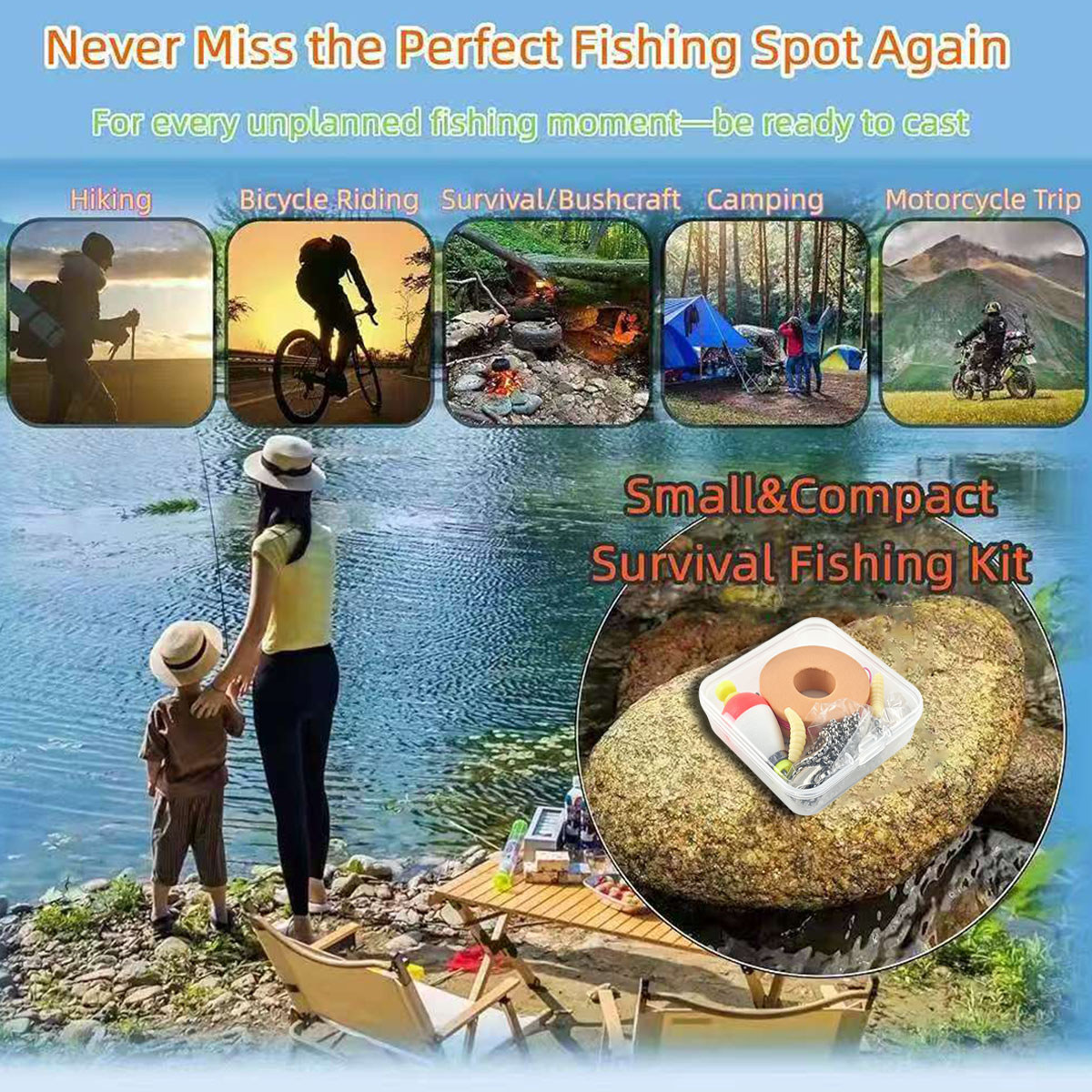 Portable Emergency Fishing Gea - Fishing Equipment Organizer 评论和价格