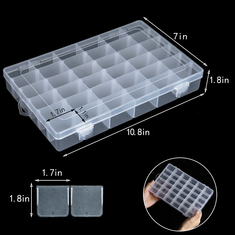 36 Grids Plastic Organizer Box - Fishing Equipment Organizer 评论和价格